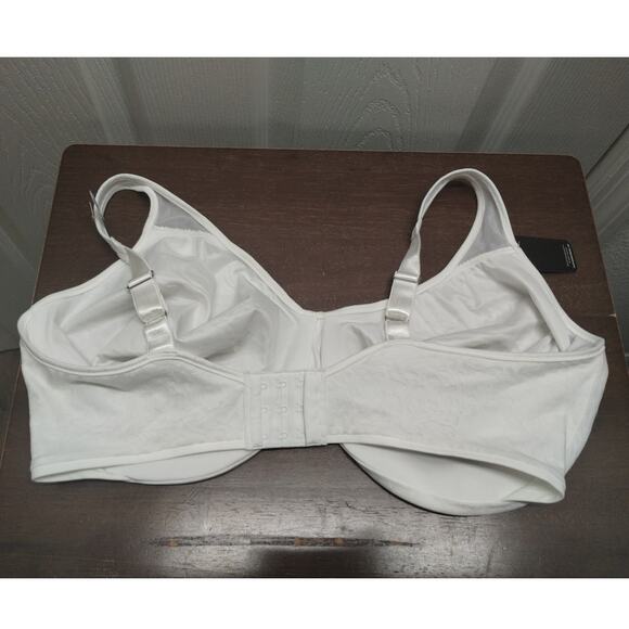 Bali Size 40DDD Minimizer Underwire Bra White Floral Lace Full Coverage 3385 NWT - Picture 2 of 6